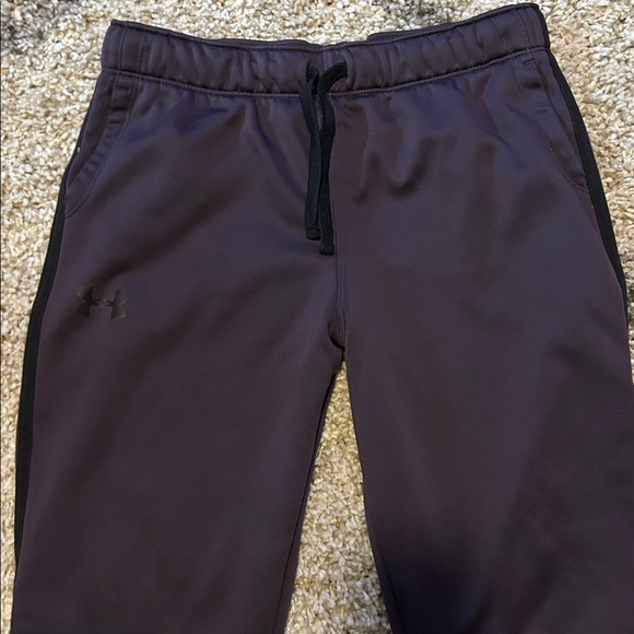 Under Armour purple/black & gray/black loose fit jogger pants size youth Large - Picture 4 of 10